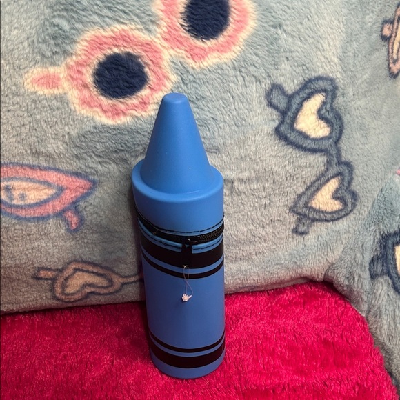 Blue Crayon-Shaped Pencil Case - Picture 2 of 3